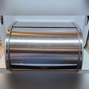 Brabantia Matte Steel Bread Storage Box  12.5 x 10 x 6.5"